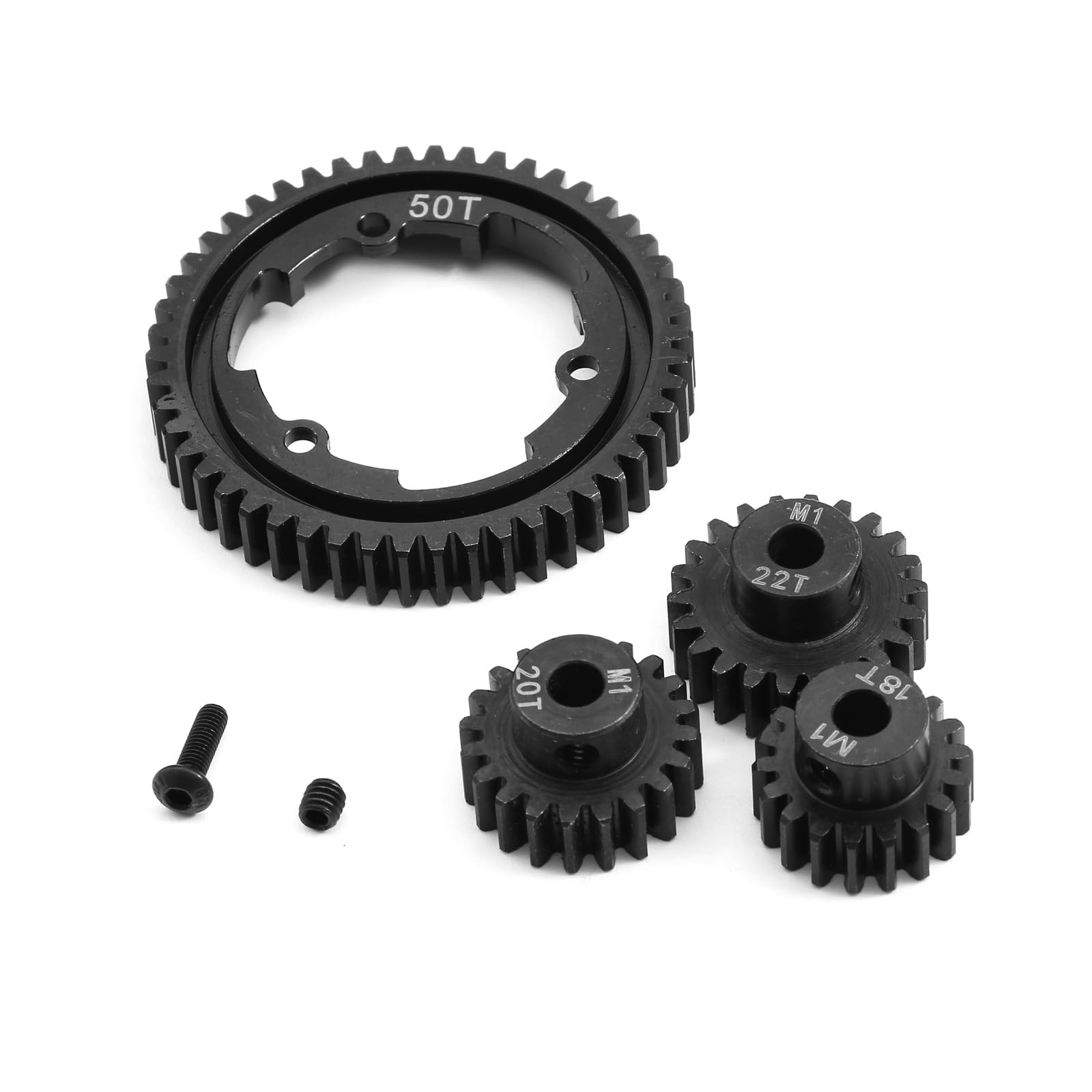Amazon.com: 50T Spur Gear 18T 20T 22T Pinion Gears 1.0M Hardened